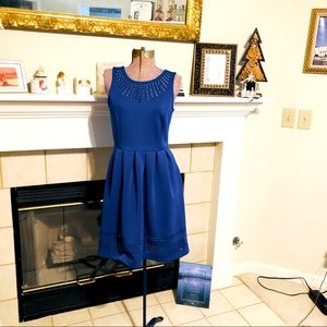 Apt. 9 Cobalt Blue Skater Dress